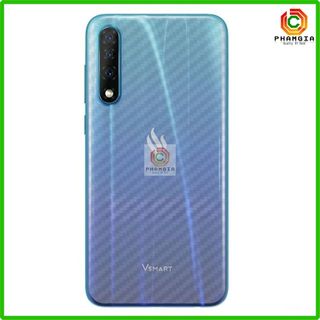 Dán Skin Carbon mặt lưng cho Vsmart live/ joy 3/ active 1 plus/ joy 1 1+ (plus)/ bee/ active 3/ star loại trong, nhám