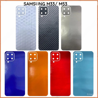 Miếng dán mặt lưng kèm cam skin carbon Samsung M33 5G / M53 5G