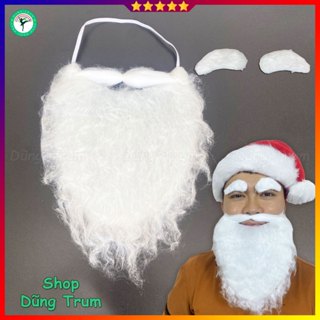 Bộ râu Ông Già Noel và bộ lông mày hóa trang Ông Già Noel Giáng Sinh