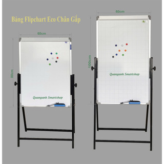 [Bảng viết bút lông] Bảng Flipchart chân gấp Eco 60X100 cm ( Kèm quà tặng)