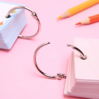 2 Khoen Tròn Đóng Mở khoen sách vải nỉ handmade, khoen sổ tay gáy sách,flashcard,lưu binbin chỉ thêu
