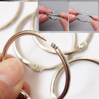 2 Khoen Tròn Đóng Mở khoen sách vải nỉ handmade, khoen sổ tay gáy sách,flashcard,lưu binbin chỉ thêu
