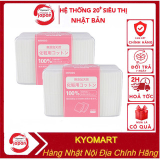  Hộp bông tẩy trang Miniso 1000 miếng nội địa Nhật 