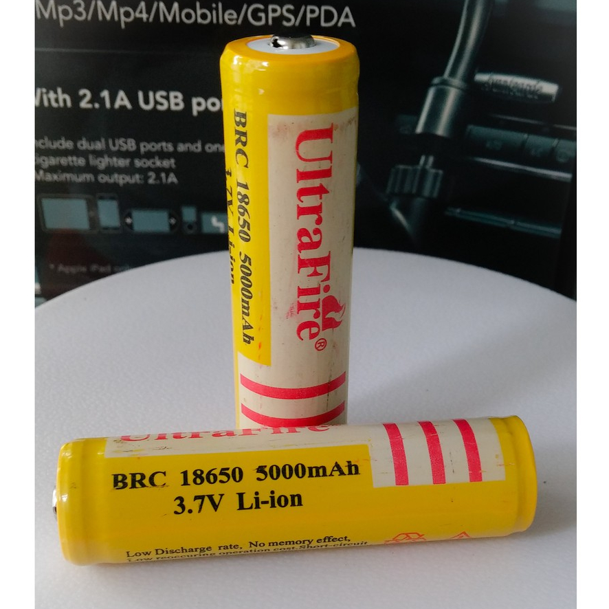 Pin sạc 18650 Vàng Ultrafire