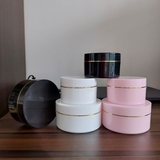 Combo 10 Hũ đựng kem BODY 100g / 200g có nắp lót TRẮNG / ĐEN - Hủ chiết mỹ phẩm 100ml / 200ml du lịch