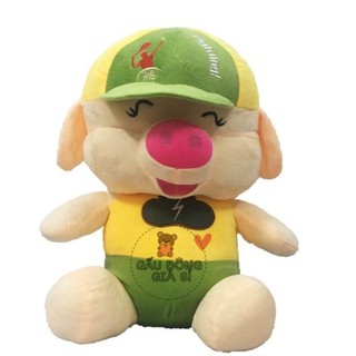 GẤU BÔNG HEO ĐỘI NÓN (SIZE LỚN)