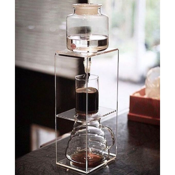 Tháp pha cà phê, trà cold brew lạnh nhỏ giọt phong cách Nhật Bản, Ice cold brew tower decor quầy bar