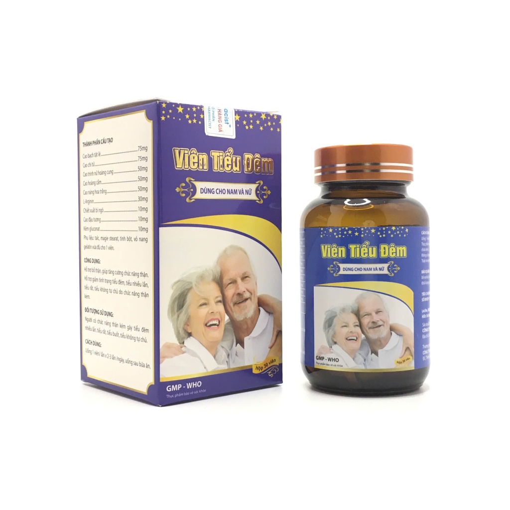 Viên uống giảm tiểu đêm, tiểu buốt, tiểu nhiều lần An Tiểu Đêm giảm u phì đại tuyến tiền liệt (Hộp 30 viên)