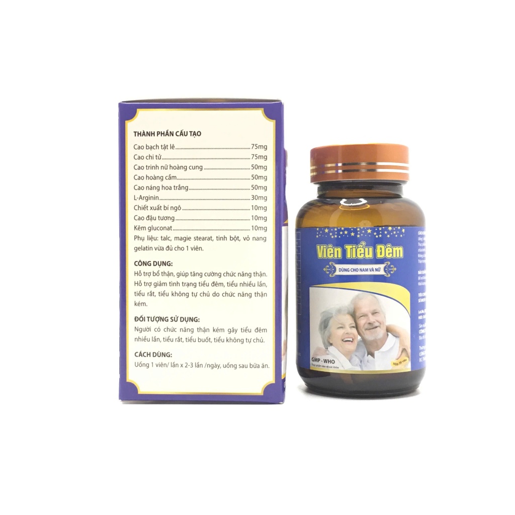 Viên uống giảm tiểu đêm, tiểu buốt, tiểu nhiều lần An Tiểu Đêm giảm u phì đại tuyến tiền liệt (Hộp 30 viên)