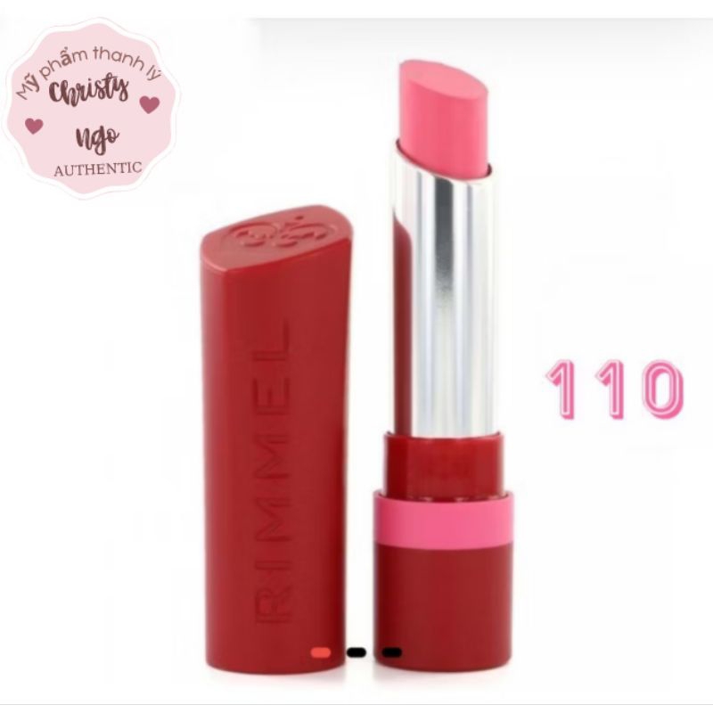[TONE PINKY] SALE SON RIMMEL LONDON VỎ ĐỎ MÀU 110 HỒNG TƯƠI