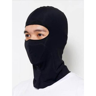 Khăn trùm đầu KYT màu đen-Khăn ninja vải thun co giản tốt dùng để đội mũ bảo hiểm đi chơi,đi phượt