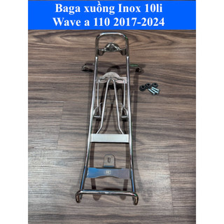 Baga xuồng Inox 10li Wave a 110 2017-2024 loại dày kèm ốc và cao su  Inox 201  