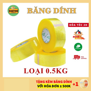 [SỈ/LẺ] Băng Dính 0.5kg Lõi Mỏng 5li Đóng Hàng Giá Rẻ, Chất Lượng - Băng Keo Gói Hàng