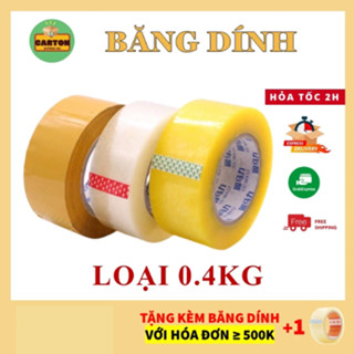 [SỈ/LẺ] Băng dính 0,4kg lõi mỏng, băng keo đóng hàng siêu tiết kiệm