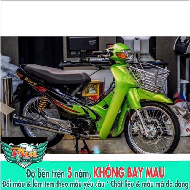 Tem rời Wave nhỏ xanh đen -1