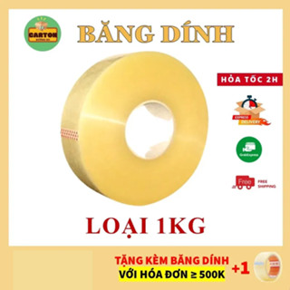 [SỈ/LẺ] Băng dính 1.2kg, 1.5kg. 1.8kg, 2.4kg, 3kg  lõi mỏng, băng keo đóng hàng siêu tiết kiệm