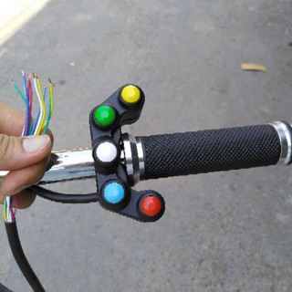 Cùm công tắc 5 in 1 cót pha on off passing