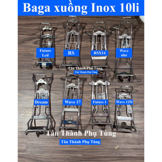 Baga xuồng Inox 10li: Wave nhỏ, RS,  RSX FI, Wave a 110, Fu 1, Future Neo, Future Led,Wave 125i, Dream