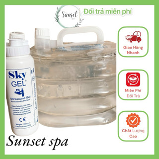[Tặng Chai Chiết] Gel Siêu Âm, Gel Lạnh Triệt Lông Sky ML (Can 5 Lít) Màu Trắng