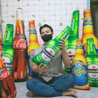 (TẶNG BIA NHỎ) COCA GỐI ÔM 3D COCA TIGER 50cm