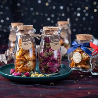 Lọ Thủy Tinh Nắp Gỗ Hũ Thuỷ Tinh Pudding Cao Nắp Gỗ Ép 100ml