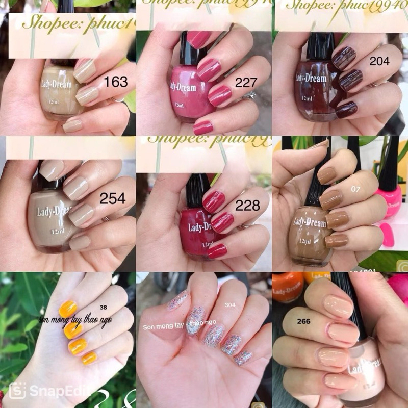 Sơn móng tay Ladydream 12ml (sơn thường)