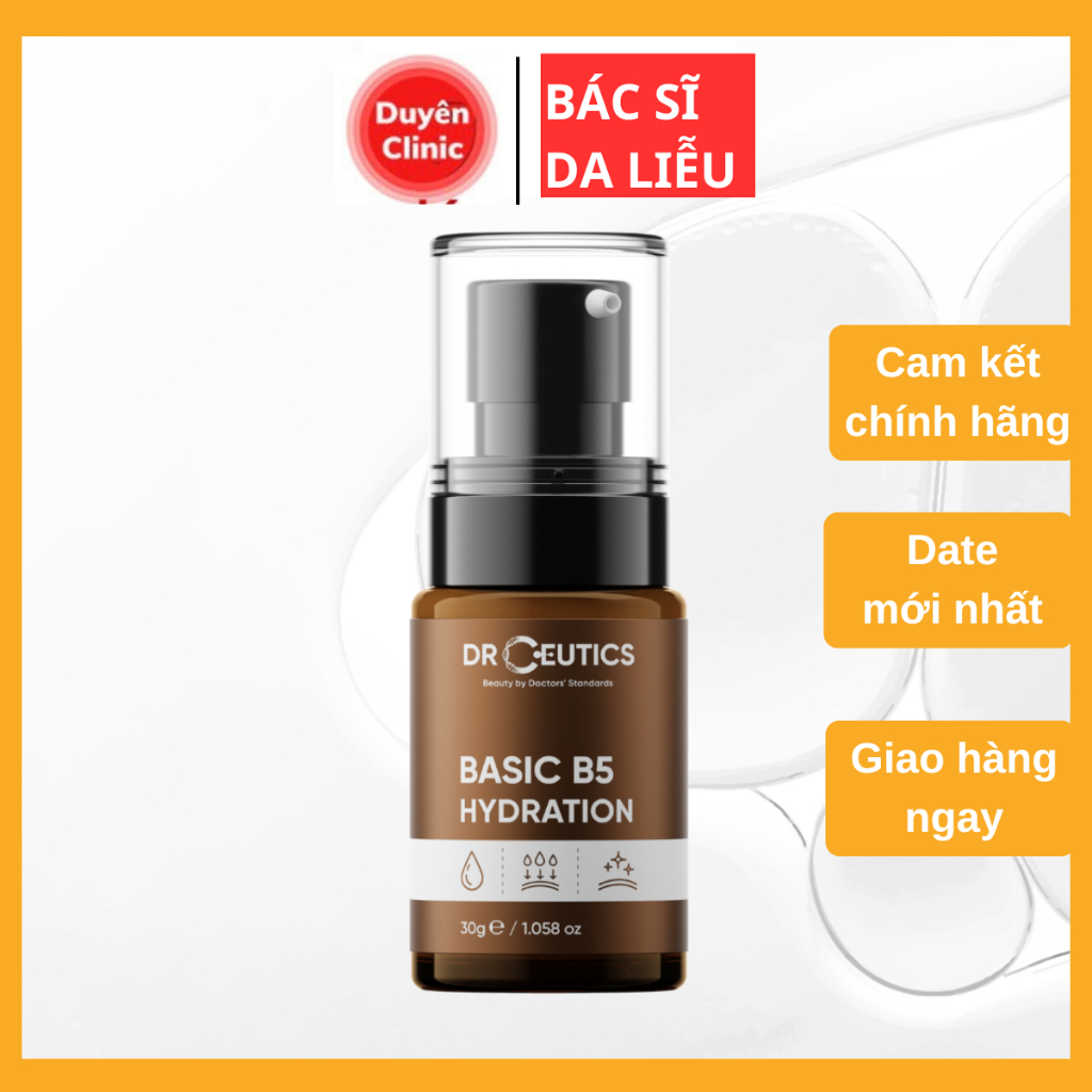 Serum 5% B5 Basic Dr Ceutics (30ml) tinh chất cấp ẩm, phục hồi da