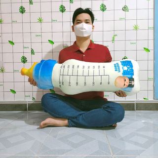 GỐI ÔM BÌNH SỮA (65cm) VẢI LÔNG MỊN CAO CẤP