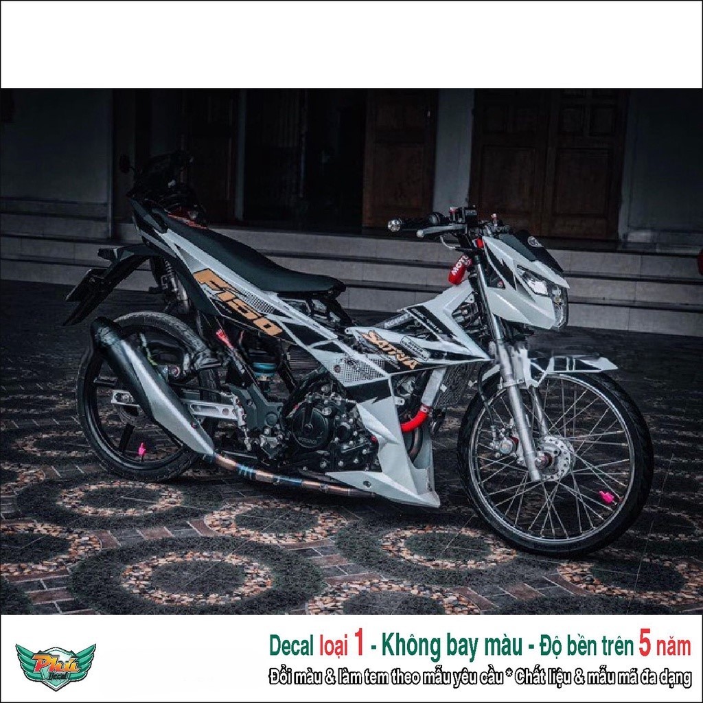 Tem rời Satria trắng đen (2)