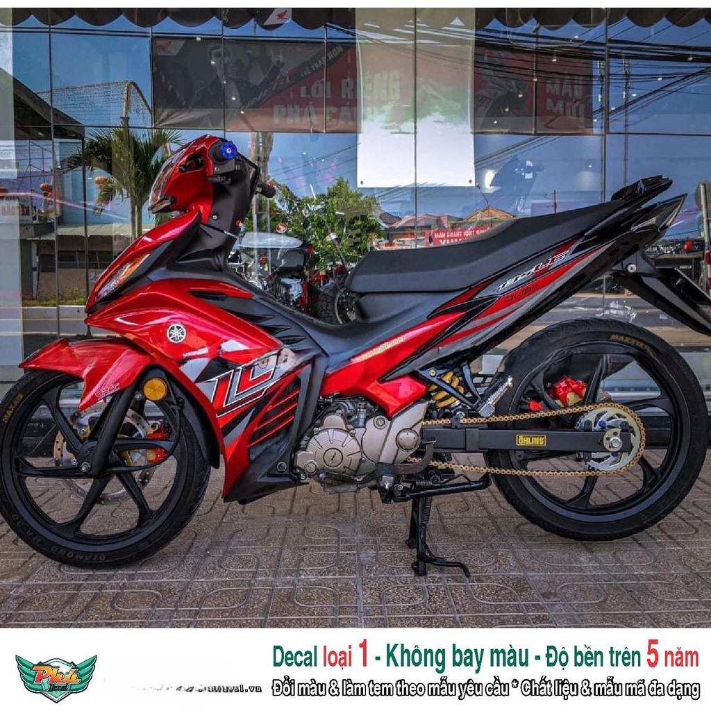 Tem rời xe Exciter 135 Lc đỏ đen Mới (A)