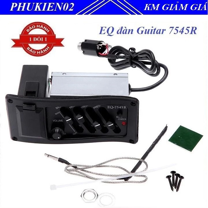 Bộ Khuếch đại âm thanh EQ đàn Guitar 7545R Cao Cấp