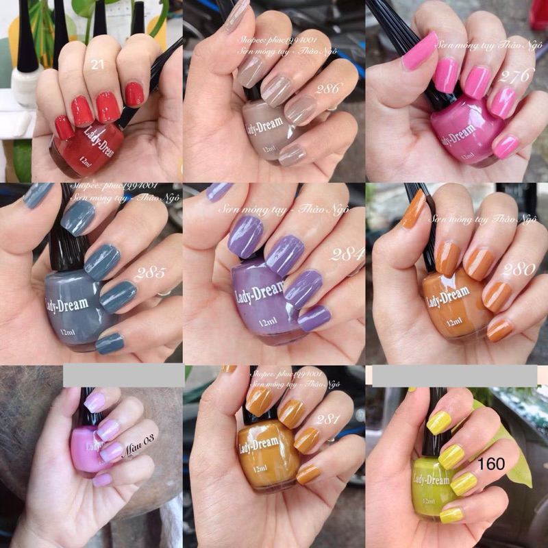 Sơn móng tay Ladydream 12ml (sơn thường)