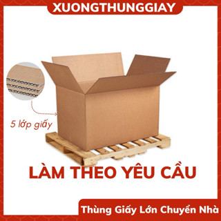  Thùng giấy to chuyển nhà hộp giấy đóng hàng đi máy bay đặt làm theo yêu cầu sản xuất hộp giấy số lượng ít nhanh giá rẻ 
