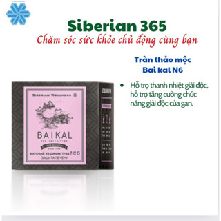 [Trà gan mật N6] Trà thảo mộc Siberian Baikal tea collection.Herbal teaN6 - Trà gan mật Siberian - 30 túi