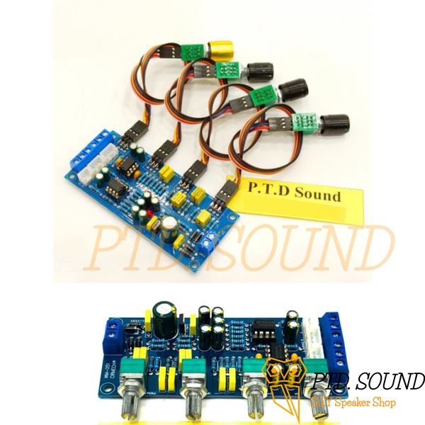 Mạch âm sắc HIFI Chiết áp rời Pre Amp NE 5532 - DC 12v . DIY loa di động, loa xách tay, rề cực hay t