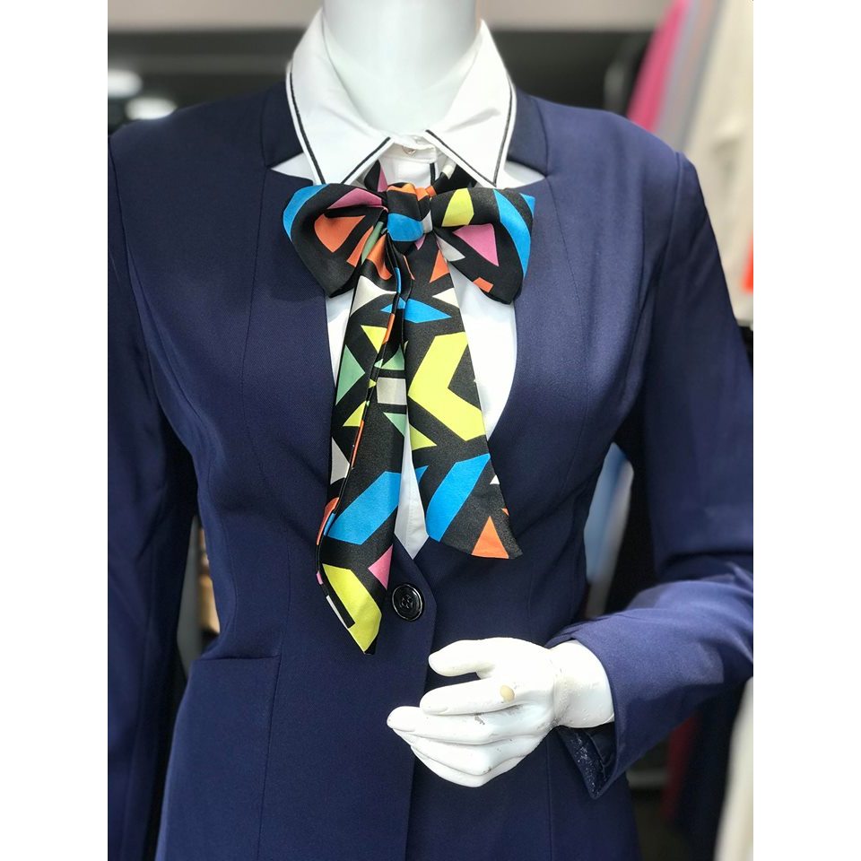 Khăn Thắt Nơ Cổ Áo Sơ Mi Lụa Satin (KPK55)