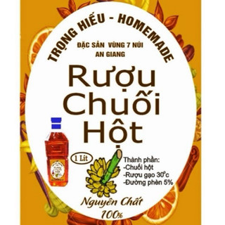 R.ượu Chuối hột - Chai 1 lít