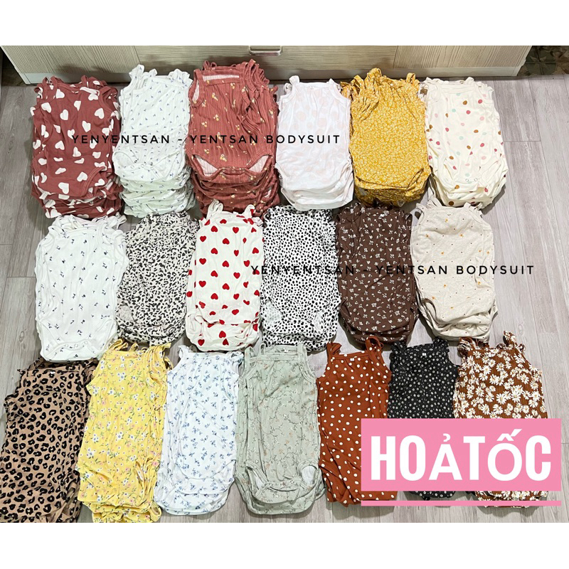 Body chip 2 dây cho bé gái, bodysuit 2 dây bé gái, yentsan bodysuit