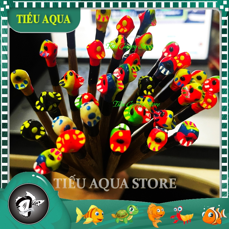 Cây Kè Cá Betta - Huấn Luyện, Giúp Cá Sung Khỏe Hơn (Giao Mẫu Ngẫu Nhiên)