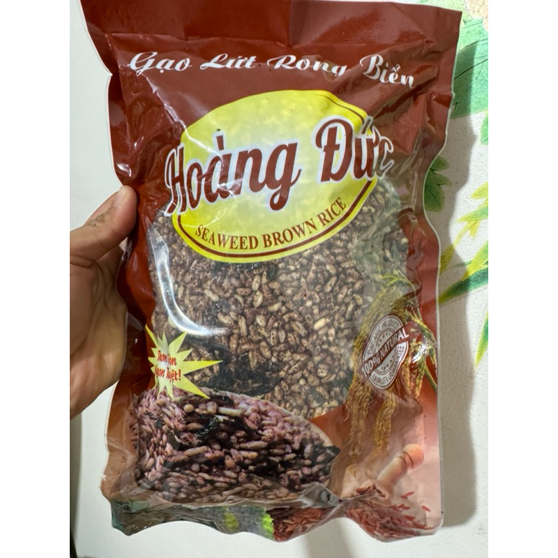 (1kg) Gạo lứt sấy rong biển Hoàng Đức giòn ngon