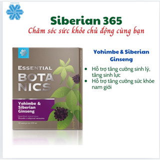 [Hỗ trợ nam giới]Tăng cường sinh lý nam Essential Botanics Yohimbe & Siberian ginseng - SIBERIAN WELLNESS– 30 viên