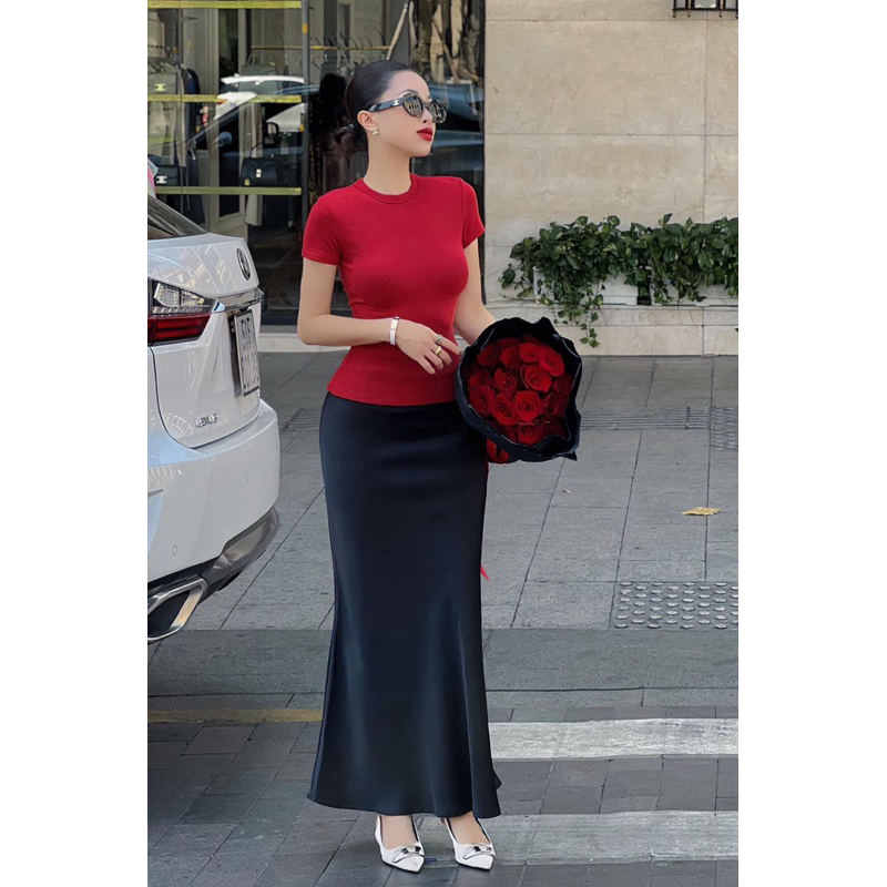 CHÂN VÁY LỤA SATIN 2 LỚP CAO CẤP DÁNG ĐUÔI CÁ NHẸ DÀI 94 CM SIÊU TÔN DÁNG PHONG CÁCH BASIC SANG CHẢNH ĐỦ SIZE NHIỀU MÀU | BigBuy360 - bigbuy360.vn