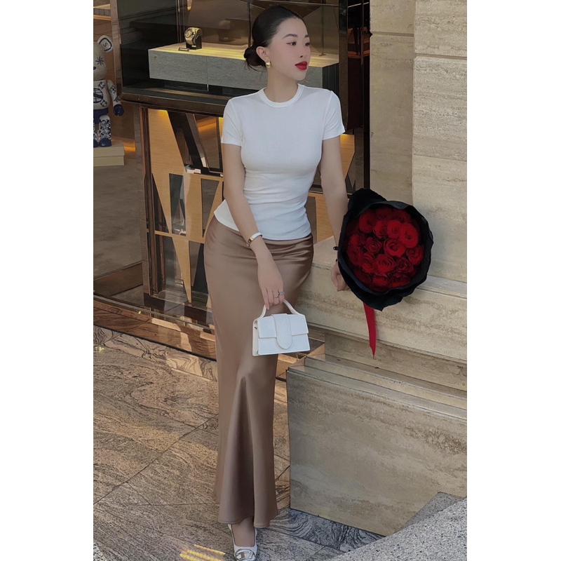 CHÂN VÁY LỤA SATIN 2 LỚP CAO CẤP DÁNG ĐUÔI CÁ NHẸ DÀI 94 CM SIÊU TÔN DÁNG PHONG CÁCH BASIC SANG CHẢNH ĐỦ SIZE NHIỀU MÀU | BigBuy360 - bigbuy360.vn
