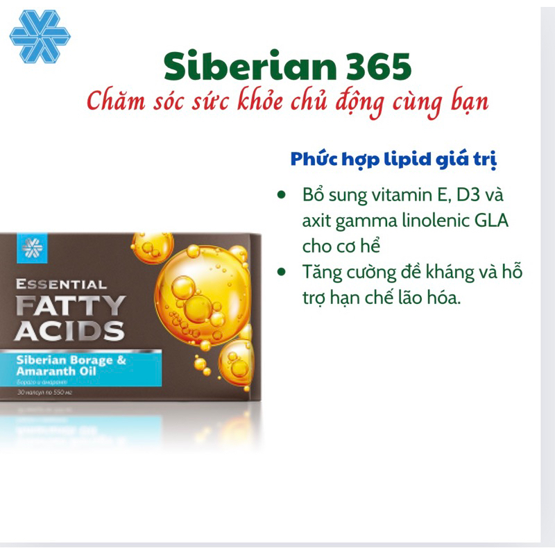[ Hỗ trợ dị ứng ] Thực phẩm bảo vệ sức khỏe Essential Fatty Acids Siberian Borage & Amaranth Oil – 3