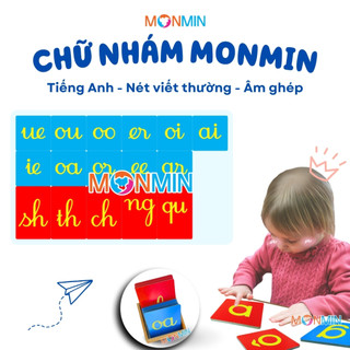 Bộ chữ nhám Tiếng Anh MONMIN (Montessori Sandpaper Letters)