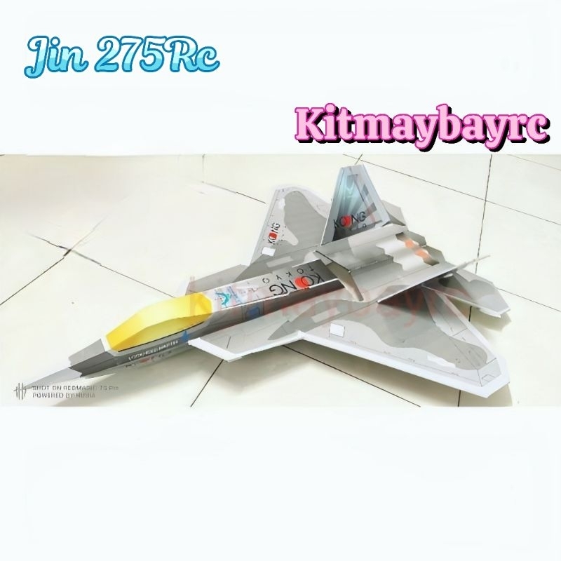 ♥️Deal Sock 💖 Bộ vỏ kit máy bay F22 Scales 2 LỚP CÁNH sải 72 cm