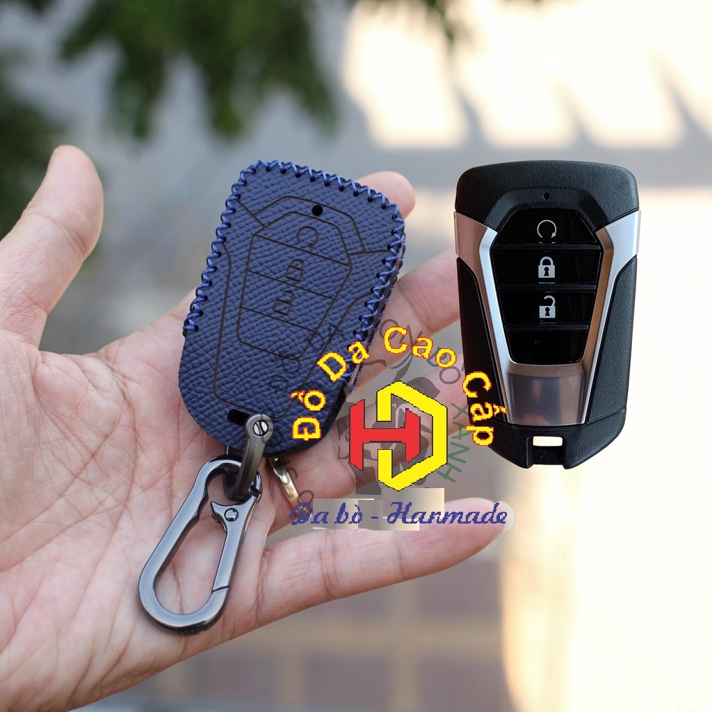 [Da thật] Bao da chìa khoá Isuzu  Mux 2021-2024, D mux new kèm tặng móc khoá