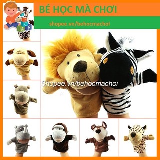 [NHIỀU LOẠI RỐI MỞ MIỆNG ĐƯƠC] Con Rối Bàn Tay Hình Động Vật Nhồi Bông Mềm Mại Xinh Xắn Cho Bé