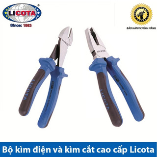 Bộ kìm điện và kìm cắt cao cấp licota 8 inch - made in taiwan