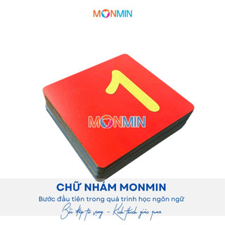 Số nhám - Bộ 10 số MONMIN (Montessori Sandpaper Numbers)